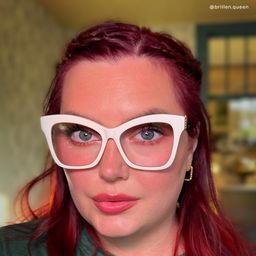 Elida Weiß Schmetterling Brille5