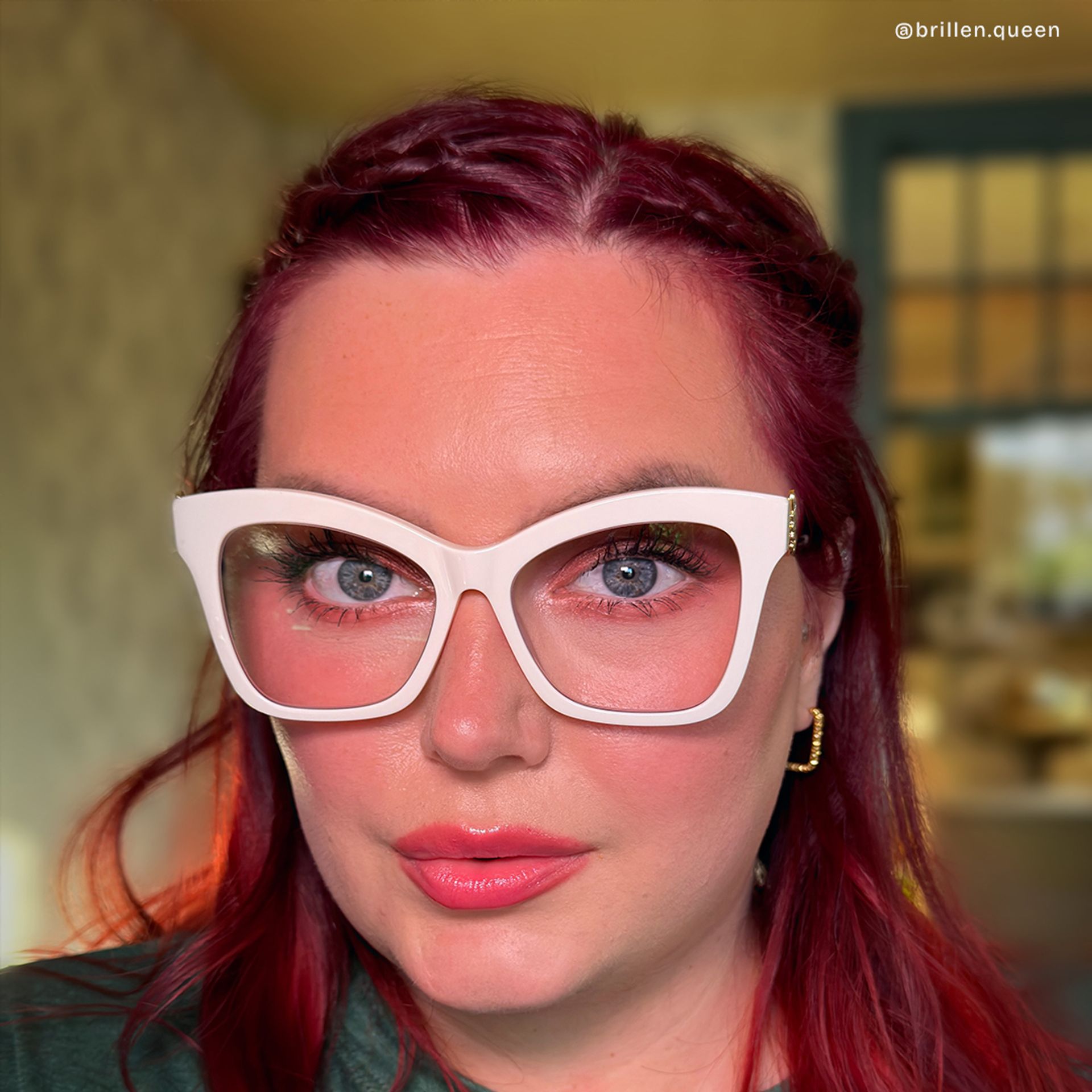 Elida Weiß Schmetterling Gemischte Materialien Brille5