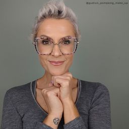 Chris Lila-Blumendruck Quadratisch Brille12