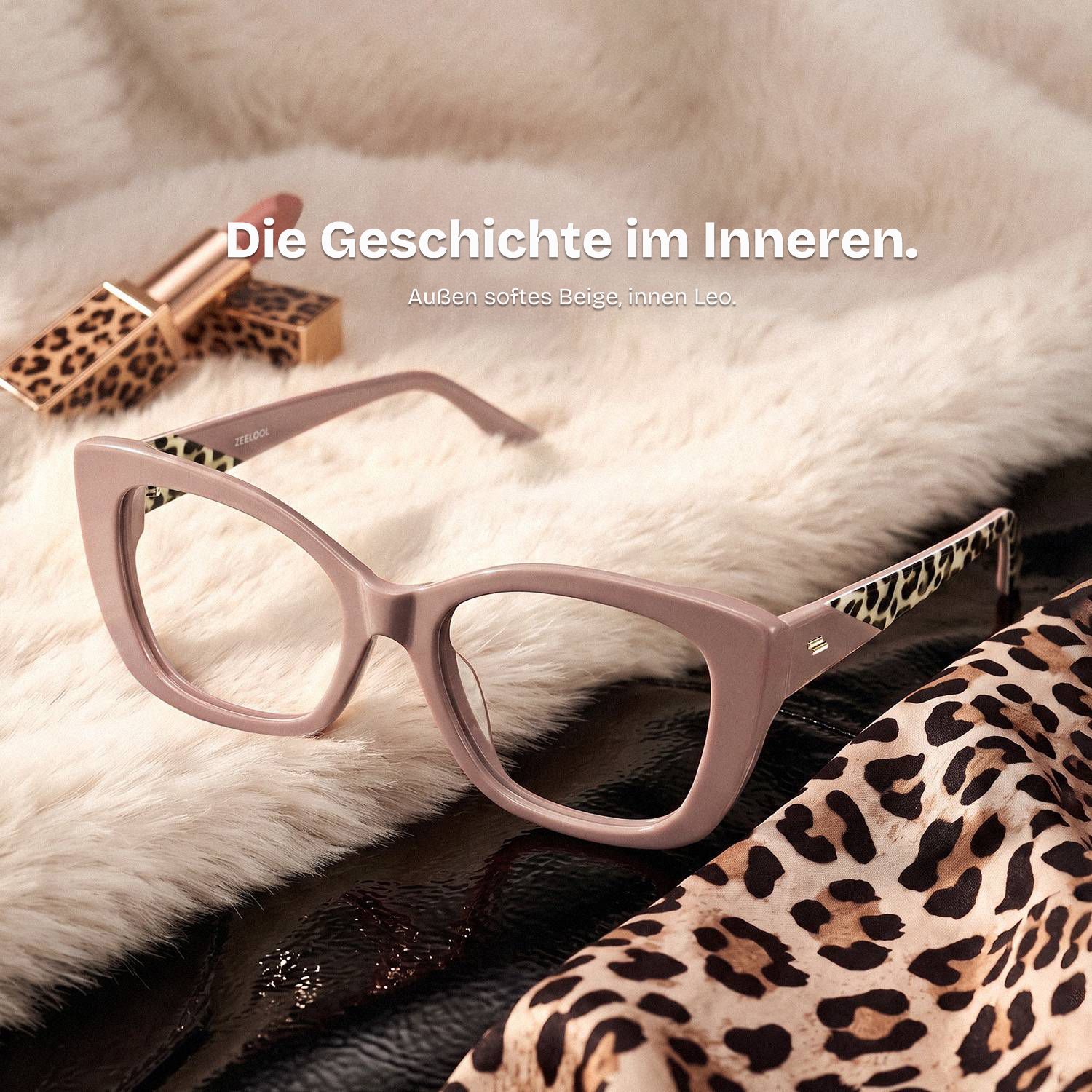 Lillian beige Cat-Eye-Brille | ZEELOOL0