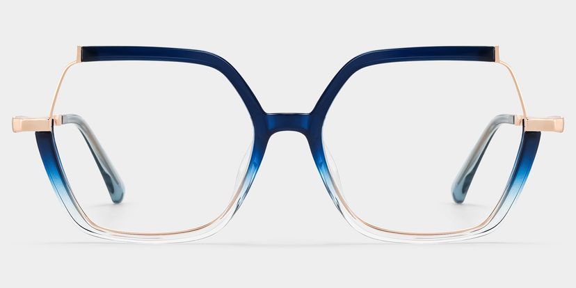 Yulisa Blau Quadratisch Brille