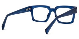 Amadeo Blau Rechteckig Brille3