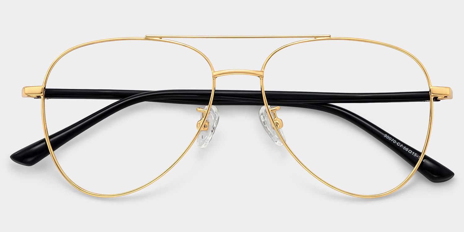 Paige Gold Pilot Brille1