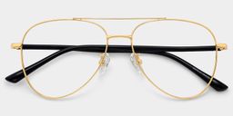 Paige Gold Pilot Brille1
