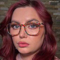 Fezell Bunt Rechteckig Brille5