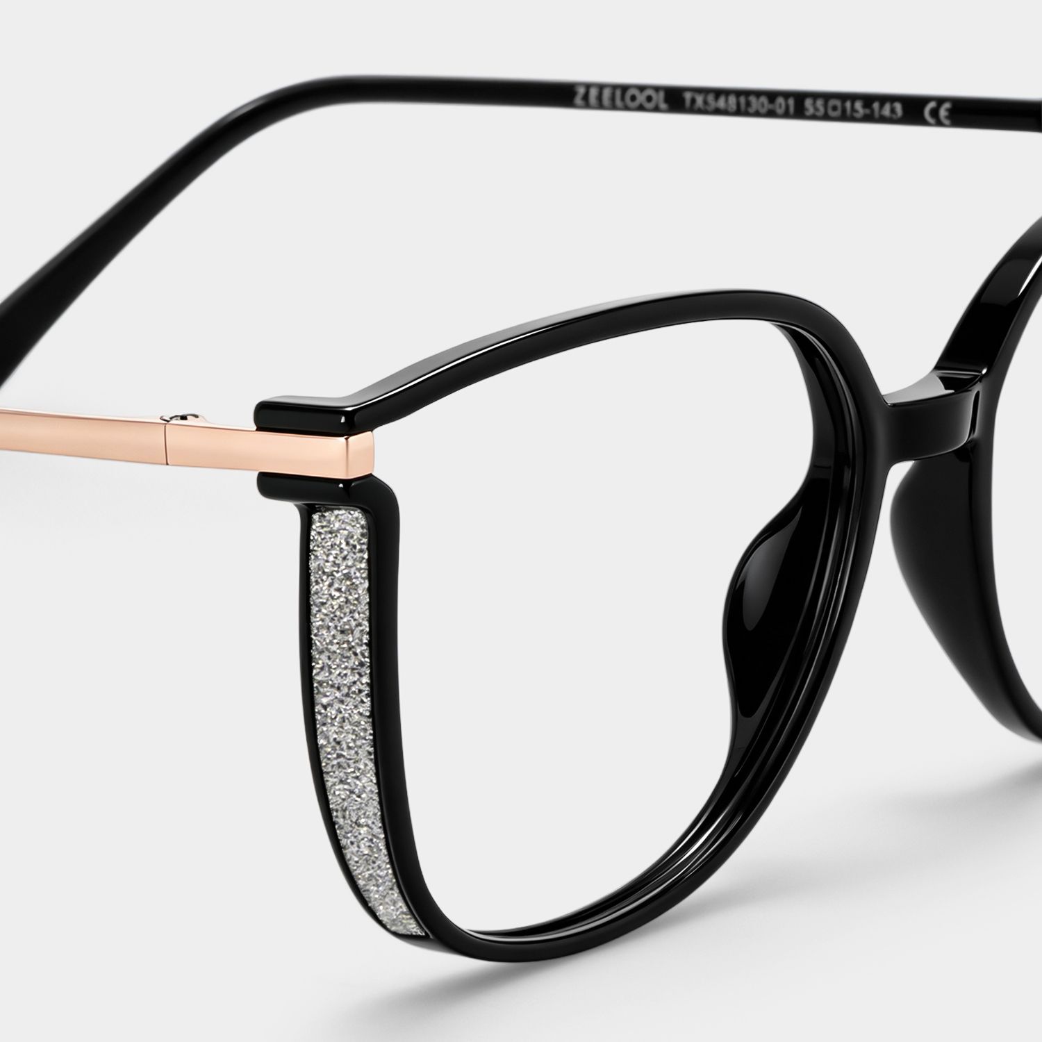 Walden Schwarz Cateye Brille4