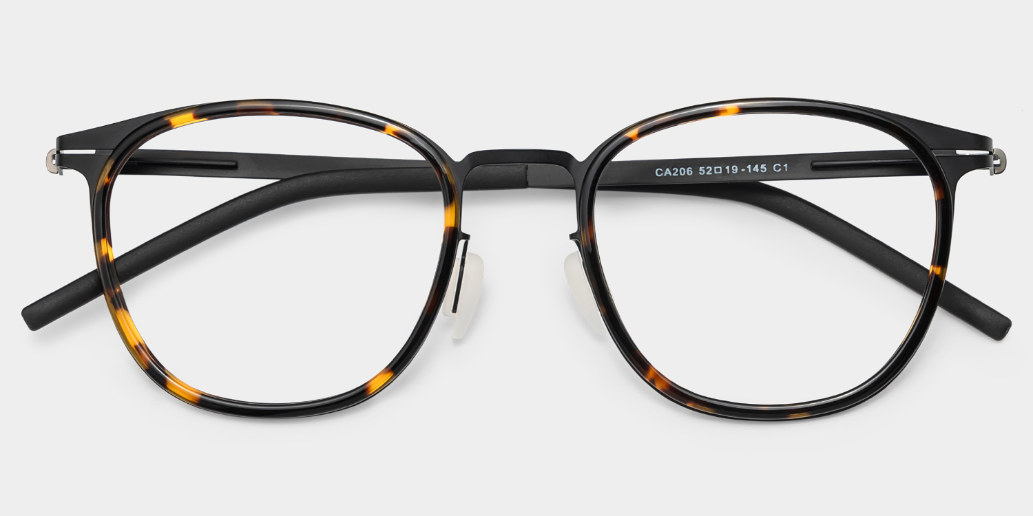 Leonie Tortoise Rund Brille3