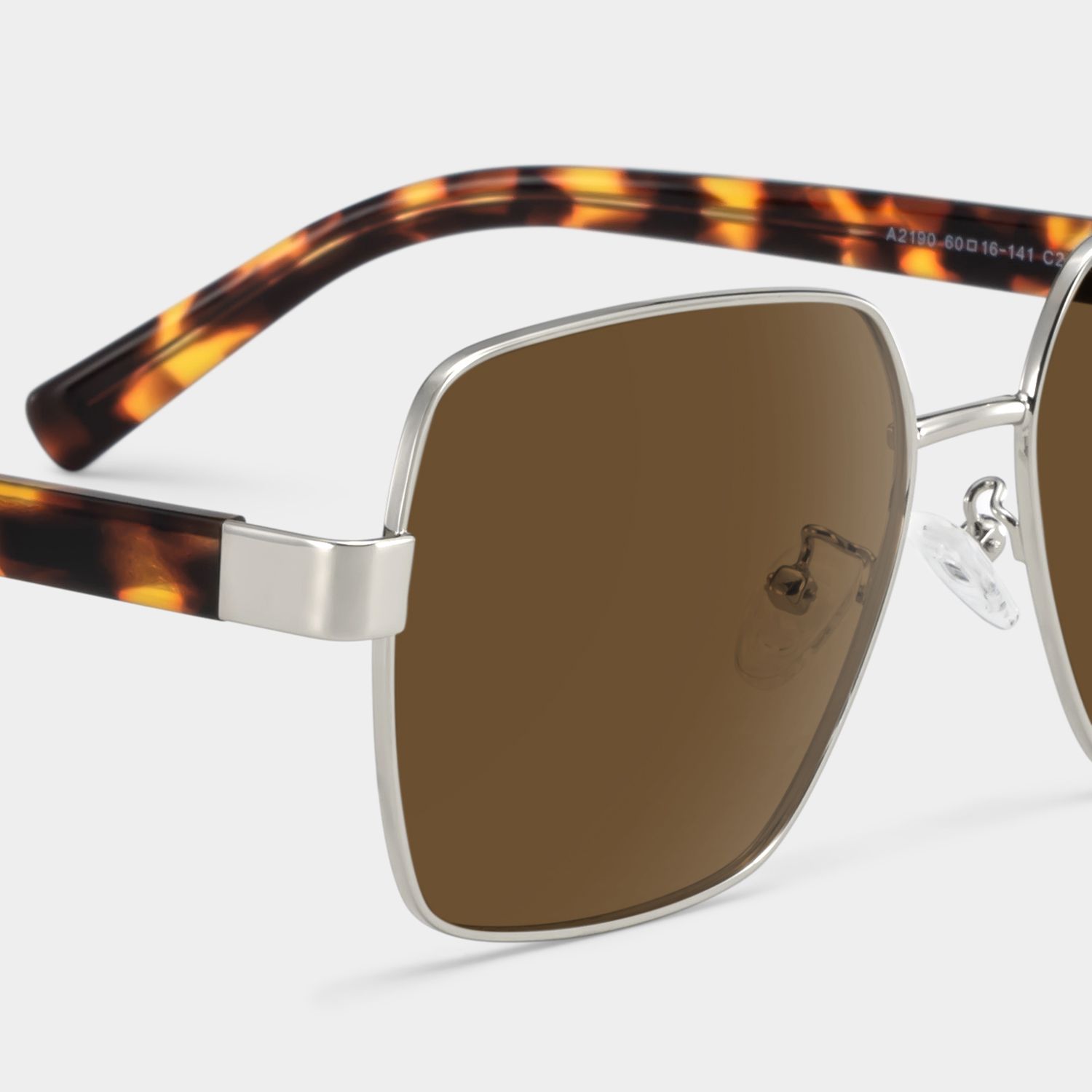 Vita Braun Quadratisch Sonnenbrille4