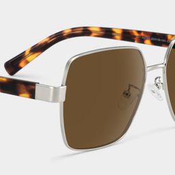 Vita Braun Quadratisch Sonnenbrille4