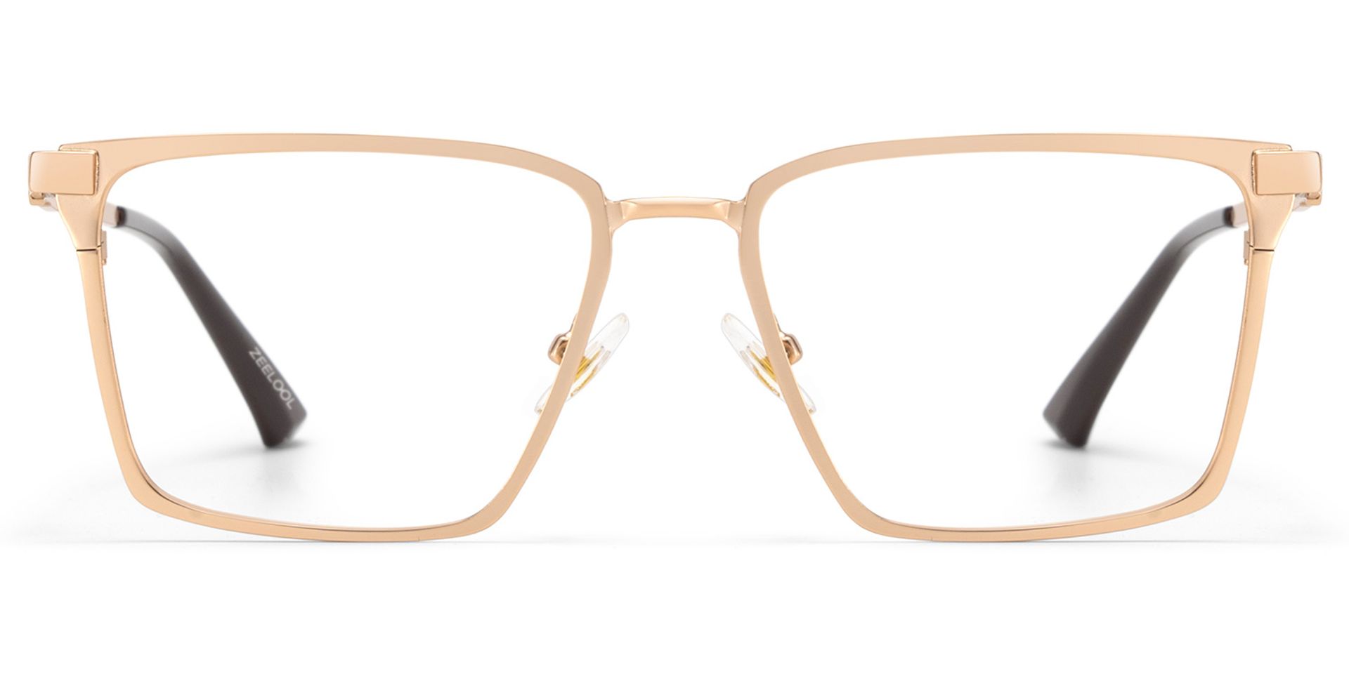 Finn Gold Rechteckig Metall Brille2