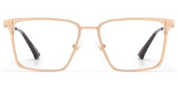 Finn Gold Rechteckig Brille2