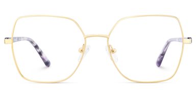 Billie Gold Geometrisch Brille