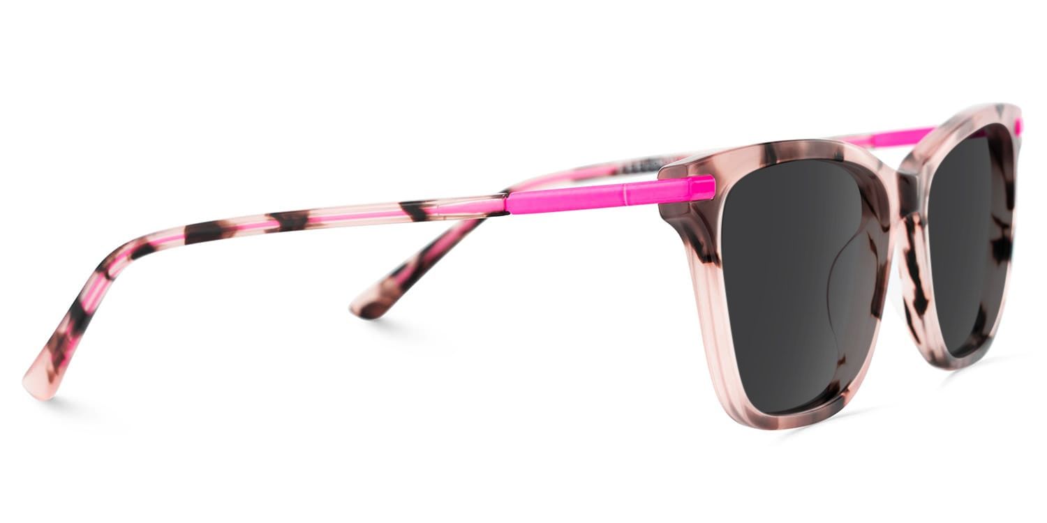 Eliot Rectangle Style in Rosa-Tortoise Sonnenbrille | ZEELOOL3