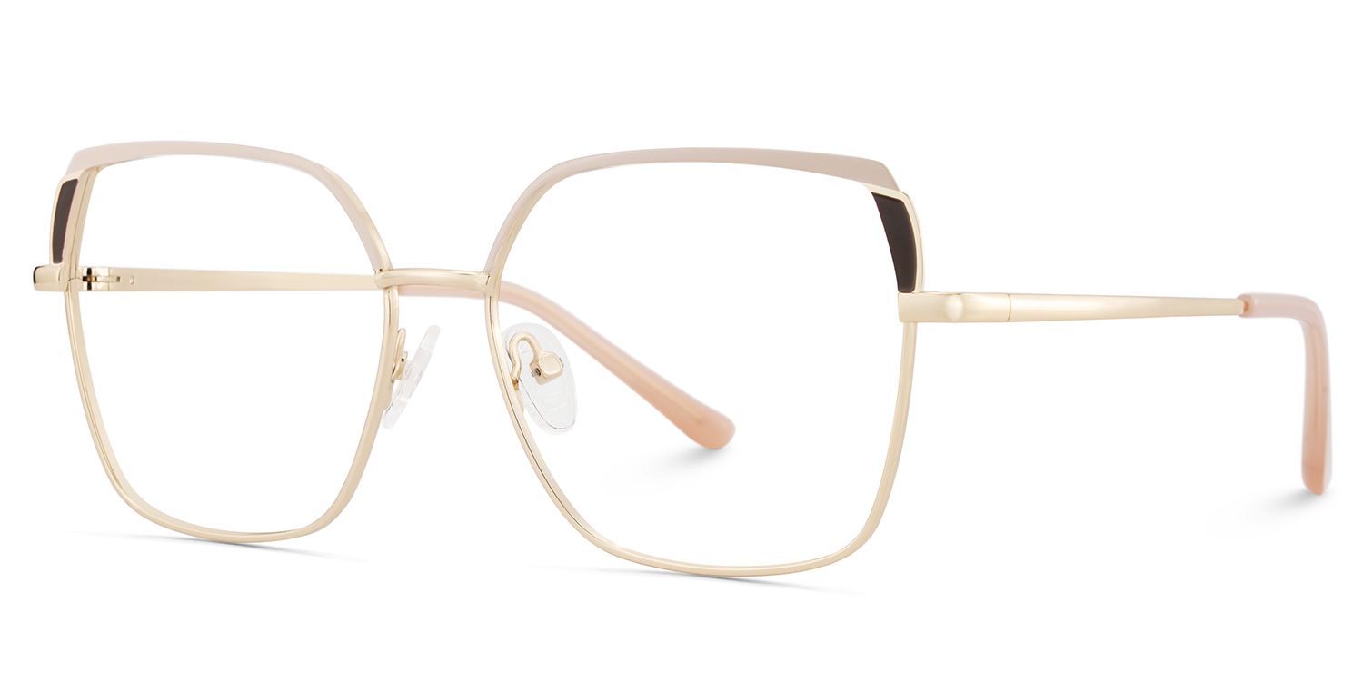 Shayla Rosabraun Quadratisch Brille2