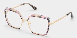 Chris Lila-Blumendruck Geometrisch Brille4
