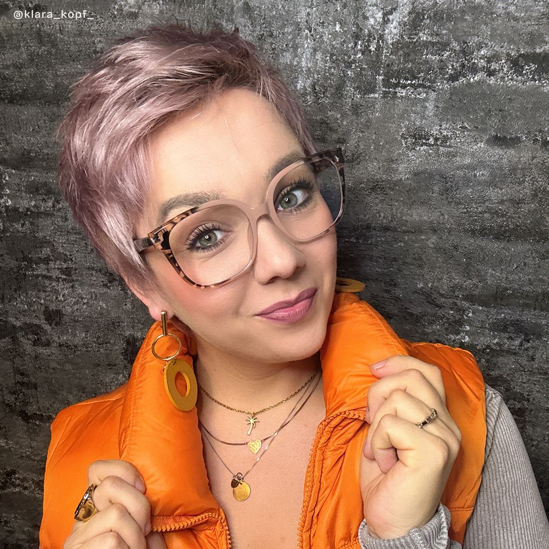 Siner Khaki-Tortoise Quadratisch Brille7