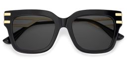 Lidia Schwarz Quadratisch Sonnenbrille1