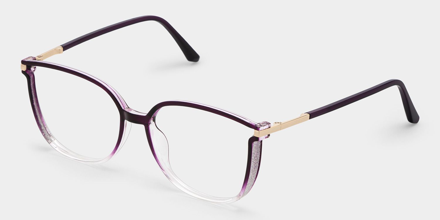 Walden Dunkellila Cateye Brille3