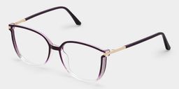 Walden Dunkellila Quadratisch Brille3