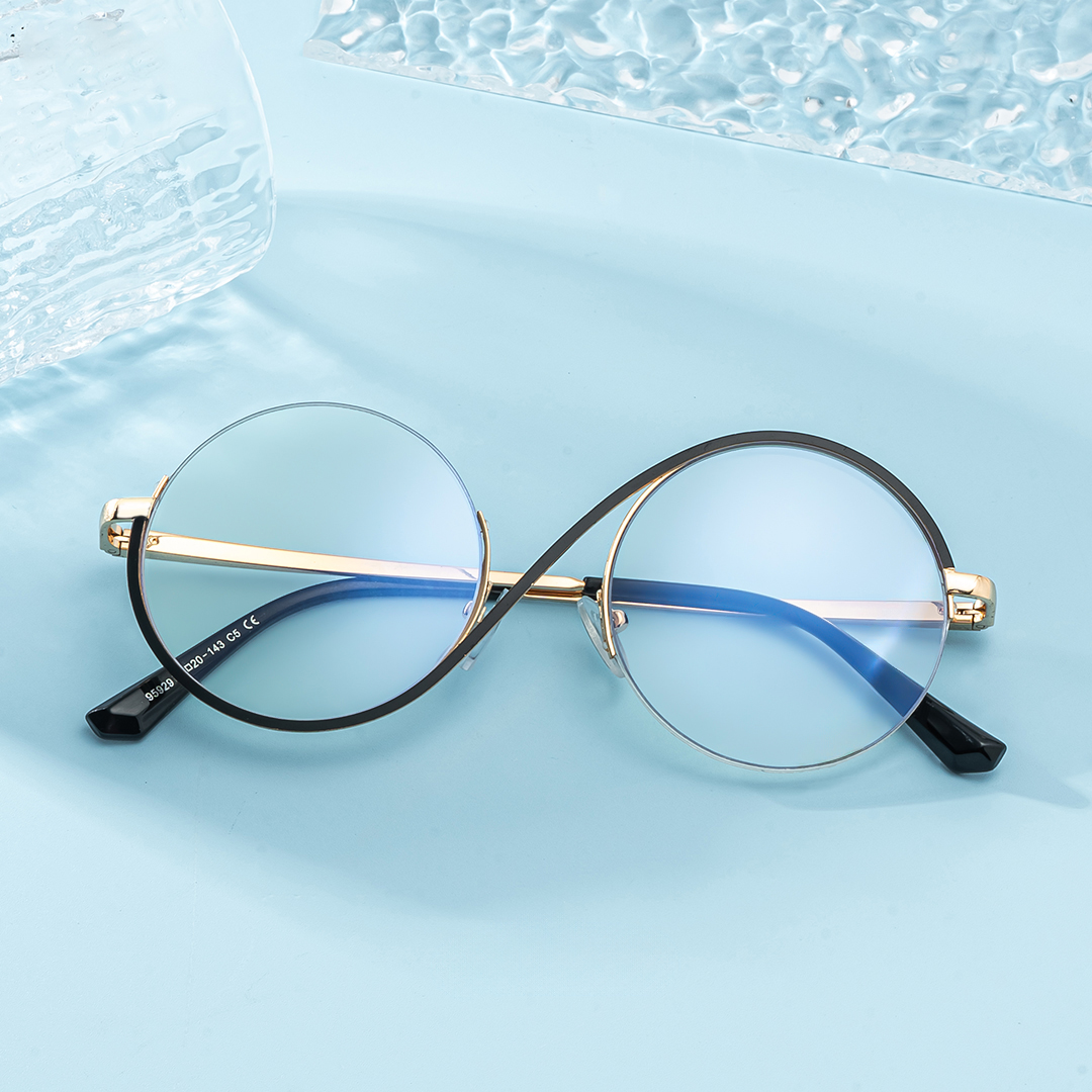 Alina Schwarz Rund Brille2