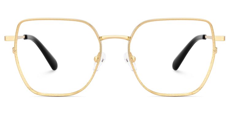 Fife Gold Geometrisch Brille