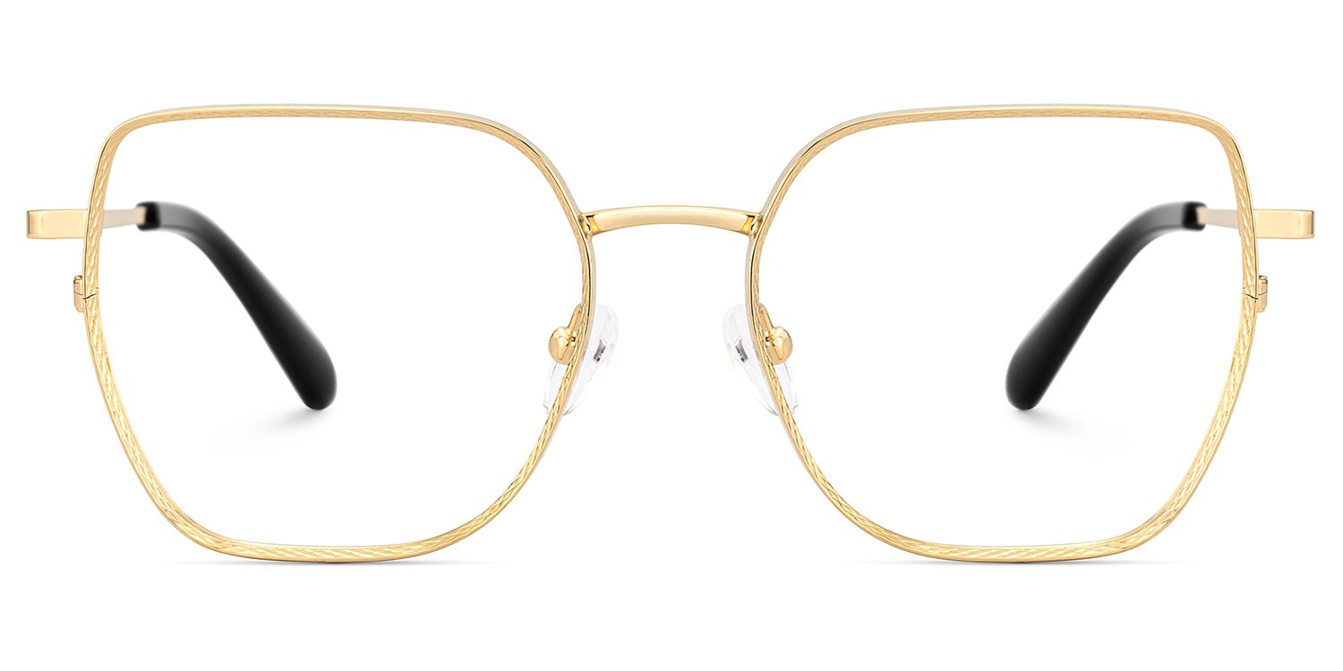 Fife Gold Geometrisch Brille0