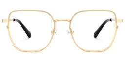Fife Gold Geometrisch Brille0