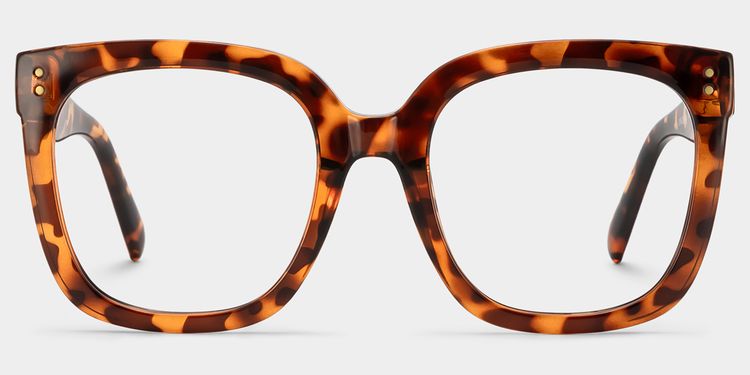Ebony Tortoise Quadratisch Brille