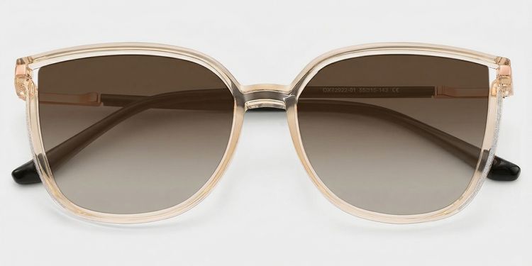 Cora Beige Cateye Brille