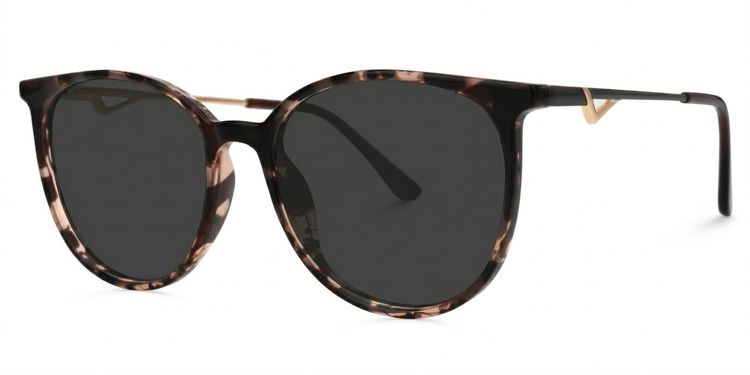 Babbage Schwarz-Tortoise Rund Brille