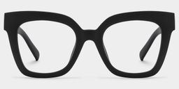 Malcolm Schwarz Quadratisch Brille0