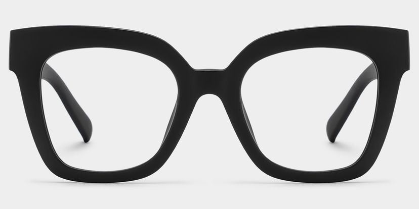 Malcolm Schwarz Quadratisch Brille