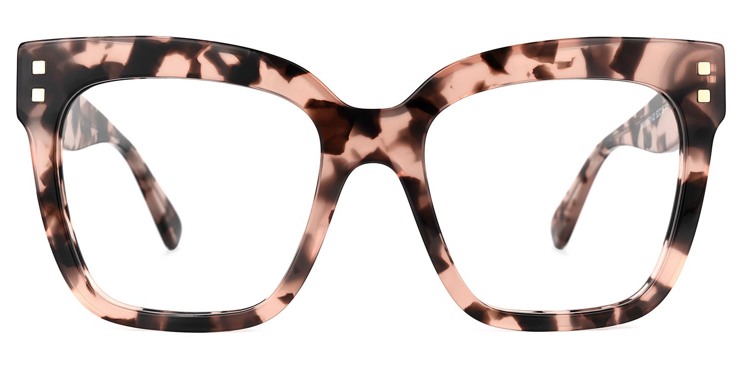 Minguela Rosa-Tortoise Quadratisch Brille1