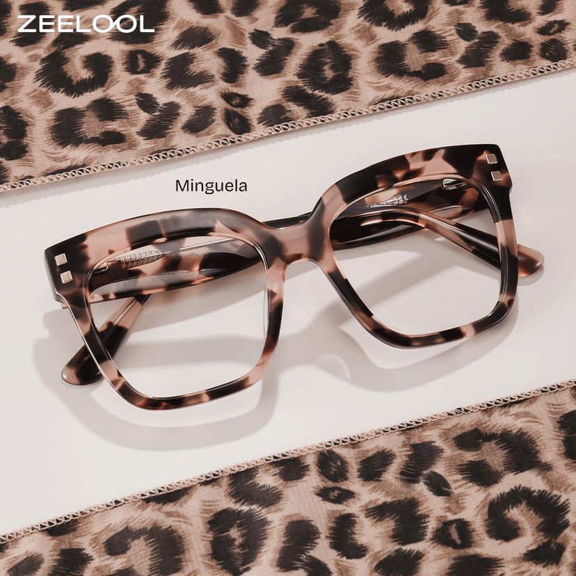 Minguela Rosa-Tortoise Quadratisch Brille