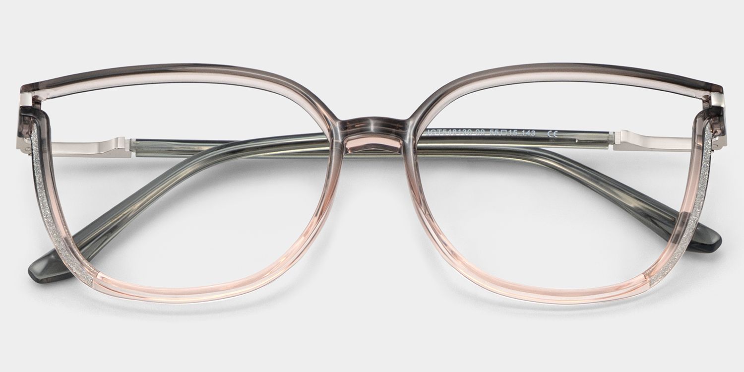 Walden Grau Cateye Brille2