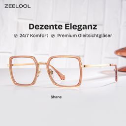 Shane Braun Quadratisch Brille0