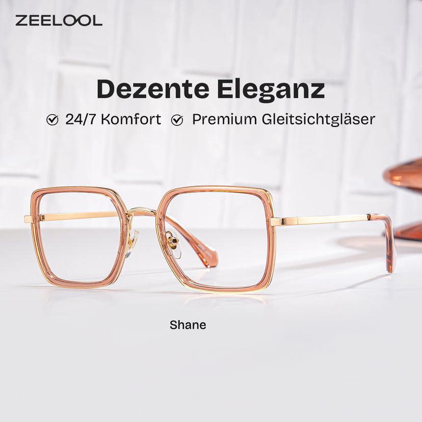 Shane Braun Quadratisch Brille