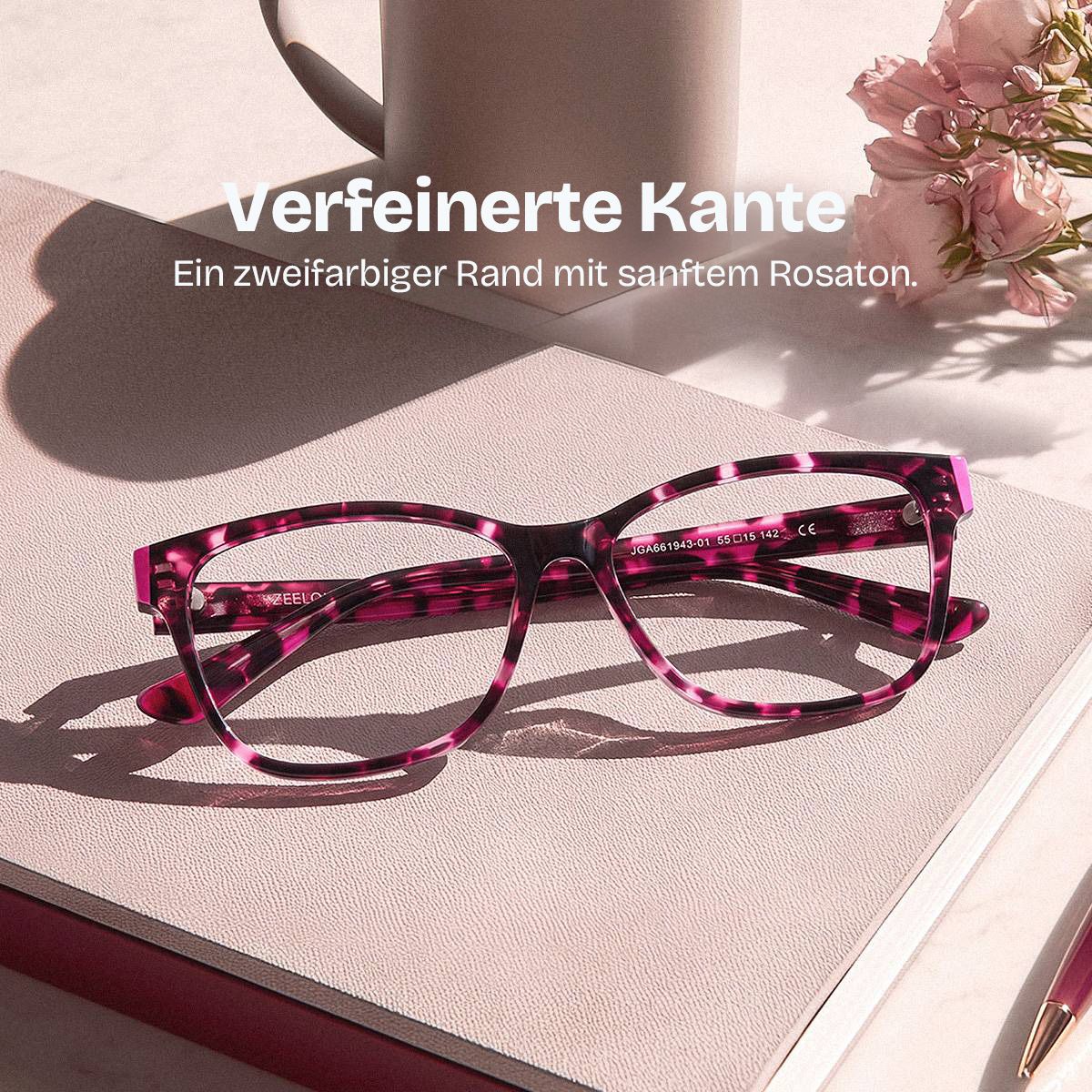 Eva Rosa Schildpatt Rechteckige Brille | ZEELOOL1