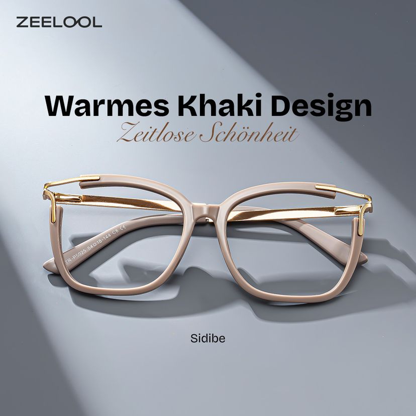 Sidibe Khaki Quadratisch Brille