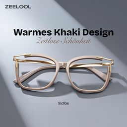 Sidibe Khaki Quadratisch Brille0