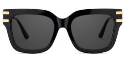 Lidia Schwarz Quadratisch Sonnenbrille0