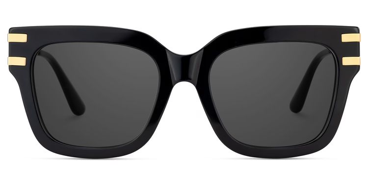 Lidia Schwarz Quadratisch Sonnenbrille