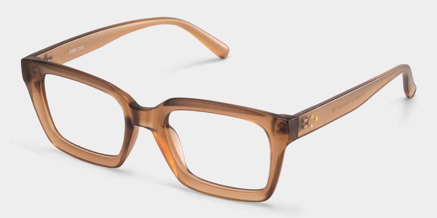 Marley Braun Rechteckig Brille3