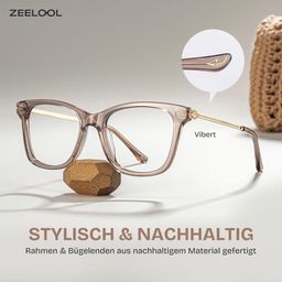 Vibert Braun Rechteckig Brille0