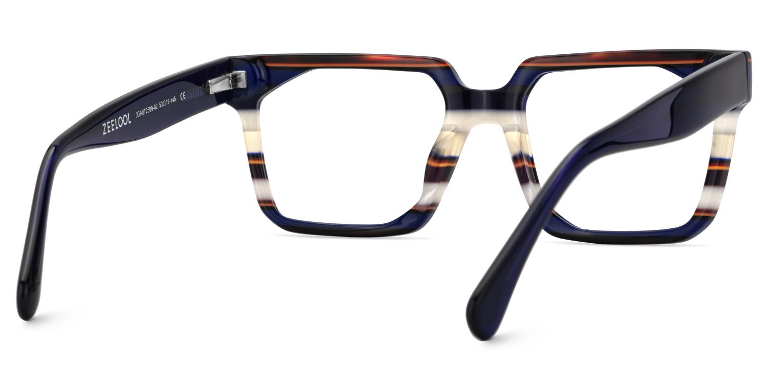 Laguer Blau Rechteckig Brille4