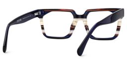 Laguer Blau Rechteckig Brille4