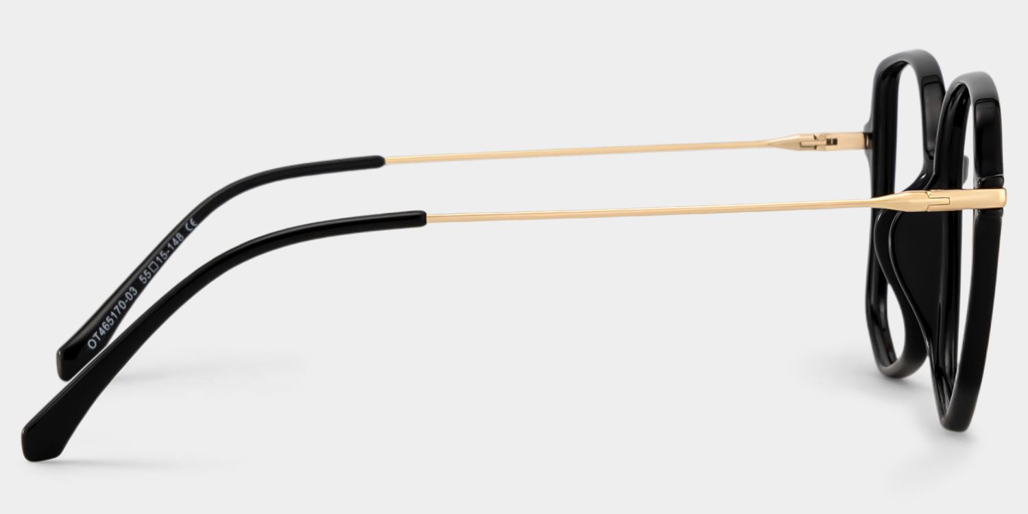 Payton Schwarz Geometrisch Brille4