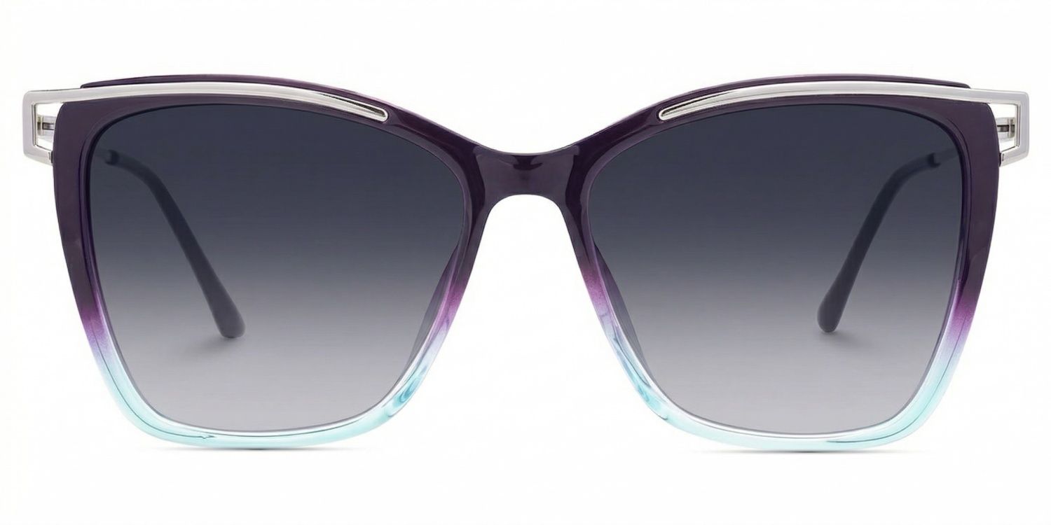 Matia Lila-Blau Quadratisch Brille0