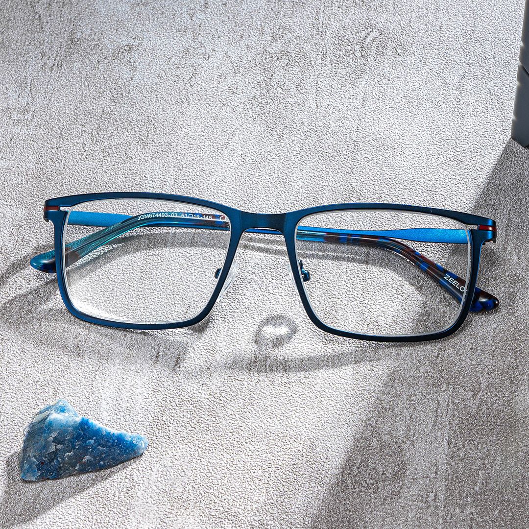 Roxana Blau Rechteckig Brille2