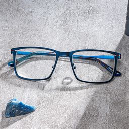 Roxana Blau Rechteckig Brille2